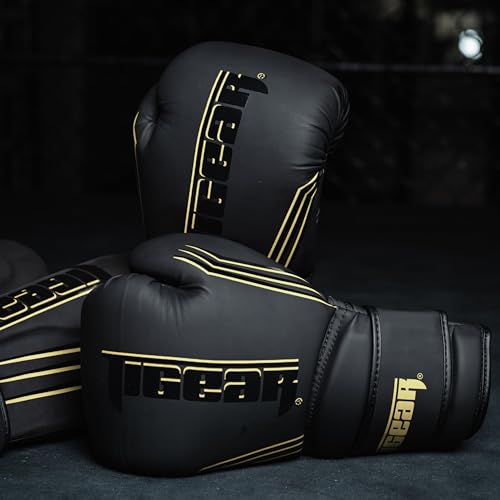 Image of Tigear Surge Pro Boxing Gloves for Men Women & Kids | Engineered Leather Muay Thai Gloves, MMA Gear, Kickboxing Heavy Bag Training and Sparring
