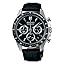 Dial: Black, Band: Black ( Leather )