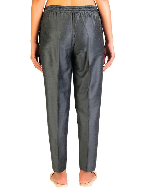 Image of Trouser Pants for Women,Stylish Trousers for Woman for Kurti Relaxed & Regular Straight fit Palazzo,Ethnic Bottom Formal Pants for Women Office wear Casual & Daily Use