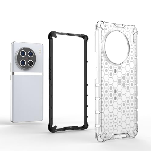 Image of Prime Retail Hard PC Back Case Cover for Vivo X90 Pro 5G Anti Slip Ultra Thin Shockproof Reinforced Corners (Polycarbonate|Transparent)