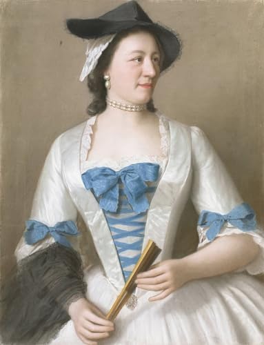 Art Poster Jeanne Élisabeth de Sellon de Jean Étienne Liotard impression 60x90