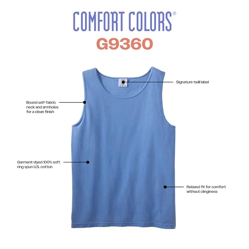 comfort colors adult style g9360 tank top