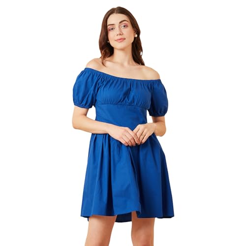 Image of Rare Women's Cotton Fit and Flare Above The Knee Dress