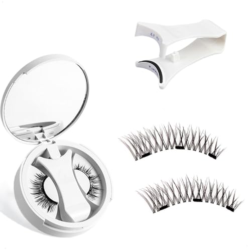 SanKristo Kit de Pestañas Magnéticas con Aplicador, Pestañas Magnéticas Reutilizables de Aspecto Natural, sin Necesidad de Pegamento, Pestañas Postizas Cómodas y Seguras para Mujeres (Estilo K8)