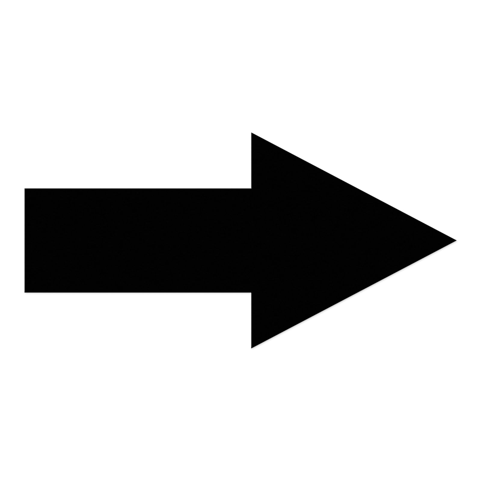 Black Arrow Floor Sticker 25 × 12.5 cm Self-Adhesive Directional Arrow Sign Marking Vinyl Decal Weatherproof Removable Arrows labels 20 PCS