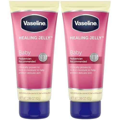 Image of Vaseline Healing Jelly Petroleum Jelly For Diaper Rash Moisturizer For Baby Hypoallergenic Skin Protectant 2.89 oz