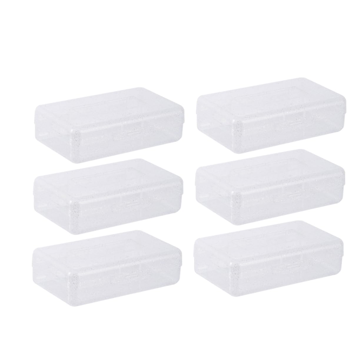 Hohopeti 6piezas Caja De Almacenamiento Transparente De Plástico Organizador De Material Escolar Contenedor Apilable para Lápices y Utensilios De Escritura para Estudiantes y Profesores