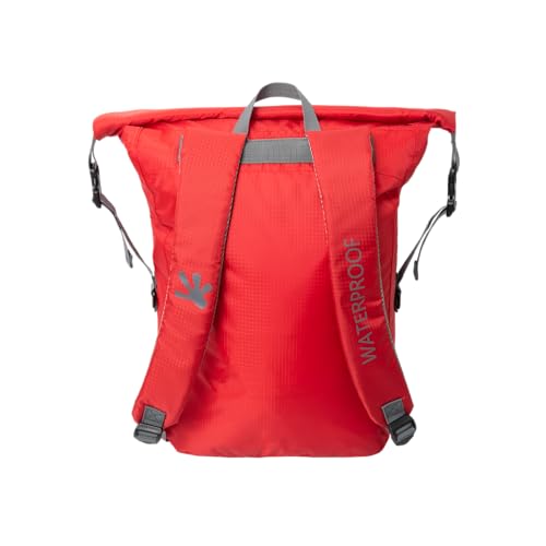 Image of geckobrands Lightweight 30L Waterproof Backpack - Lightweight Watertight Outdoor Bag Hiking Traveling Light Water Activities