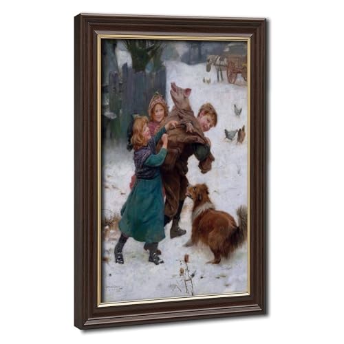 Impression sur toile Hold Tight de grande qualité signée Arthur J avec cadre de 40x61 cm