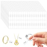 1000 Pieces Jewelry Price Tags Stickers - Self Adhesive White Blank Labels for Necklace, Earring, Ring - Jewelry Tags for Pricing & Repair