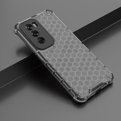 Image of Glasgow Back Case Cover Designed for [ Oppo Reno 12 Pro 5G / Reno12 Pro 5G ] (Stylish Look | Shock Proof) - Black