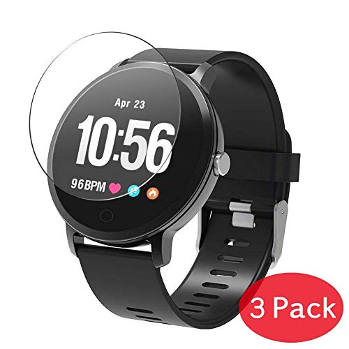 Vaxson 3 Stück 9H Panzerglasfolie für Smartwatch YoYoFit 1.3" COLMI V11 Plus Panzerglas Schutzfolie Displayschutzfolie Bildschirmschutz Intelligente Uhr Armband Smartwatch