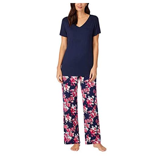Carole Hochman Midnight Women's 2 Piece Super Soft Pajama Set (Dark Blue, s)