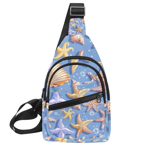 Mochila cruzada de senderismo y riñonera deportiva Sea Star con diseño marino