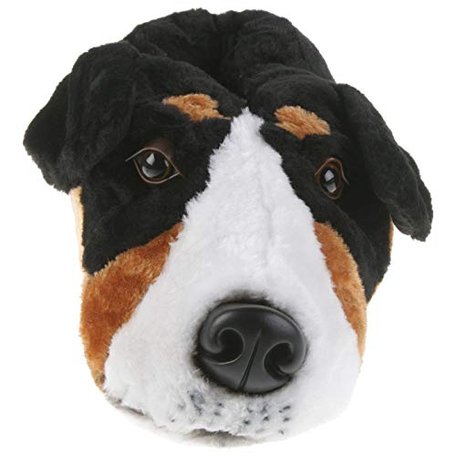 Tierhausschuhe Unisex Hausschuhe Berner Sennenhund, Schwarz, 38/39, TH-Bernersennen