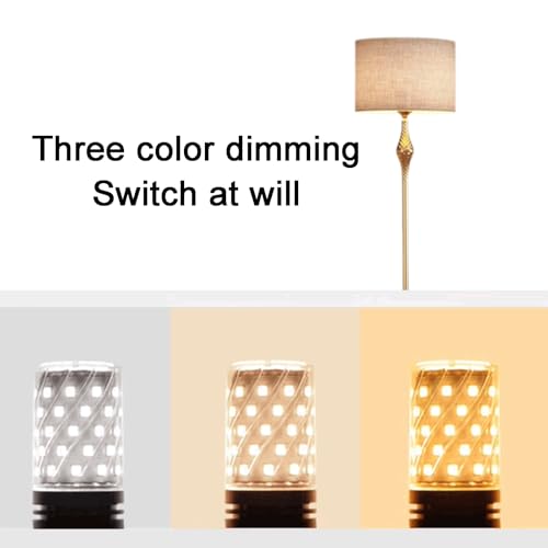Lámpara de pie retro de metal con interruptor de pie para iluminar salas oscuras 5