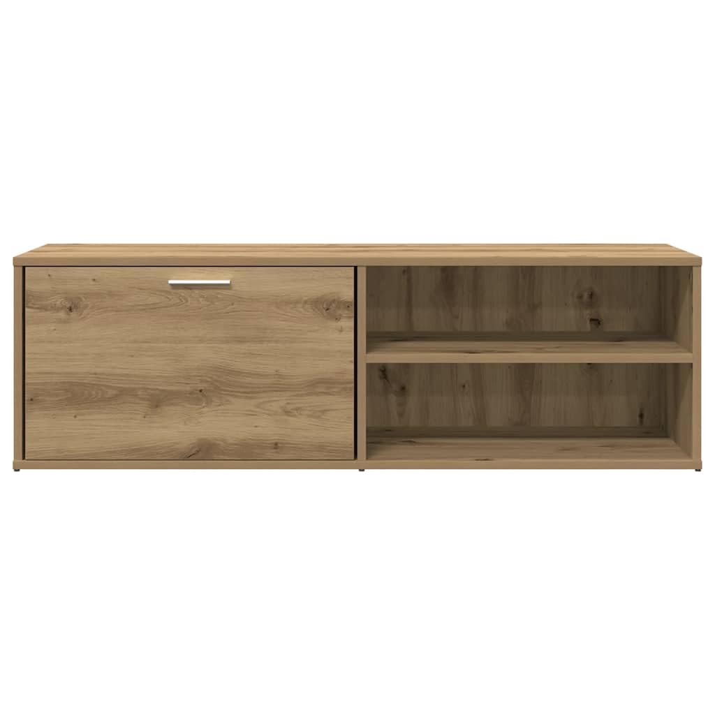 TV-Schrank Artisan-Eiche, 120x34x37 cm, Holzwerkstoff, robuster TV Ständer für Wohnzimmer, modernes Media Center, langlebige Wohnzimmer Möbel