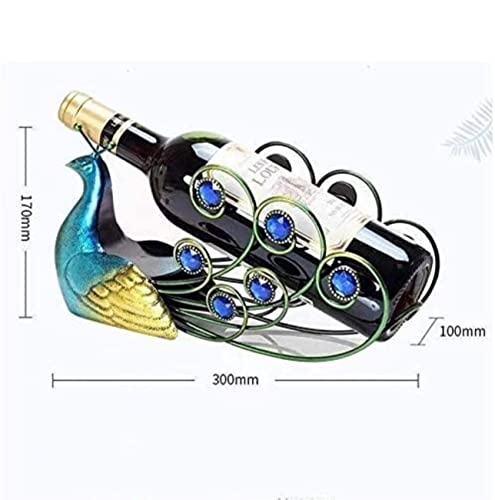 Soporte para botellas de vino de hierro para mesa miniatura 2