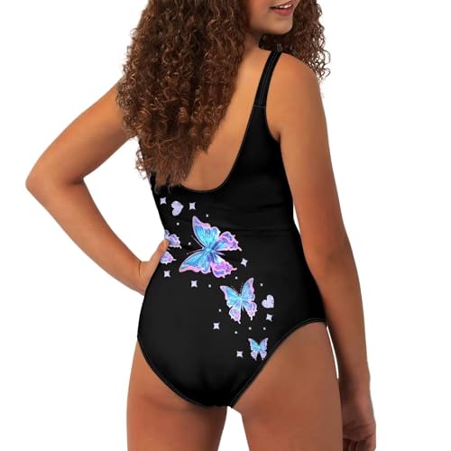 Image of YEXIATODO Kids One Piece Swimsuit for Teen Girls Womens Bathing Suit High Waist Bikini Set Girls Swimsuit for 7-18 Years Old