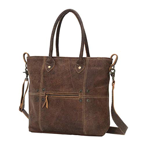 Genuine Leather Crossbody Bag with Contrast Stitching and Pocket2