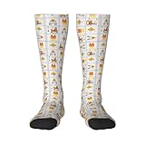 Kuilepa Socken für Herren und Damen, Motiv: Bauausrüstung, lustig, verrückte Socken, 1 x Schwarz, Einheitsgröße