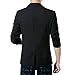 Pishon Men's Blazer Jacket Lightweight Casual Slim Fit One Button Sport Jackets, Black, Tag Size XXL=US Size M