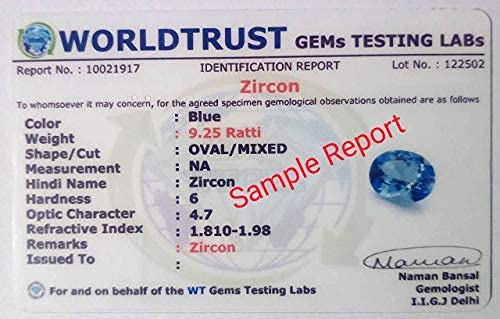 Circonita azul de 4.00 Ratti ovalada con brillo cristalino para anillos exclusivos 3
