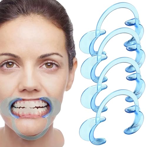 Abridor de Boca Dental,10 pièces Desechable Retractores de Mejilla en forma de C abridor, Retractores de Mejilla en forma de C,Para exámenes orales, tratamientos, Blanqueamiento dental