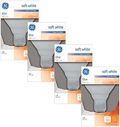 GE Lighting 65 Watt Soft White Floodlight BR40 Light Bulb (4 Bulbs)
