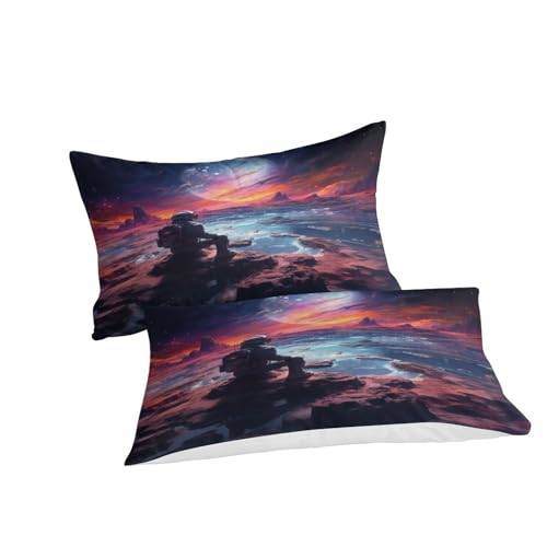 Ensemble de literie imprimé Cosmos IOFEER en microfibre de qualité - 6