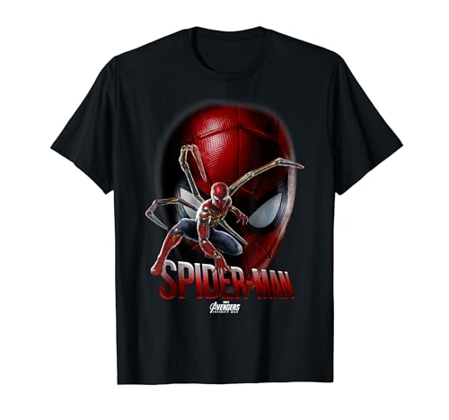 Marvel Infinity War Spider-Man Game Face Maglietta