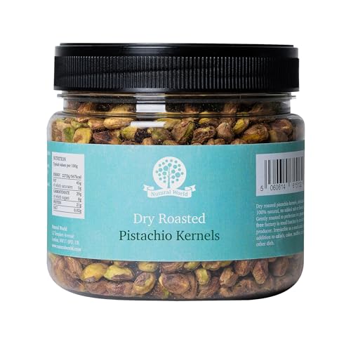 Nutural World - Pistachos secos tostados - Sin sal (500g)