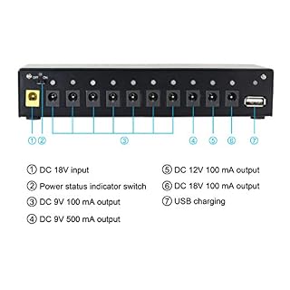 Rowin – Bloc d’alimentation PW-01 pour pédale de guitare, 10 sorties CC isolées pour pédale d’effet de guitare et basse… - Les Beatles, Paul McCartney, John Lennon, RIngo Starr, George Harrison Rowin – Bloc d'alimentation PW-01 pour pédale de guitare, 10 sorties CC isolées pour pédale d'effet de guitare et basse… – Image 7