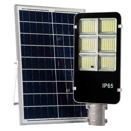 Image of Gigawatts 430 LED 250W Solar Street Light with Wall Bracket & Remote Control 30Ah Battery Inbuilt 39W Solar Panel IP65 Water Resistant Outdoor Lamp for Wall Pathway Garden and Patio (1Pc, Cool White)