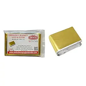 DESCO Emergency Blanket Gold & Silver 160x210cm