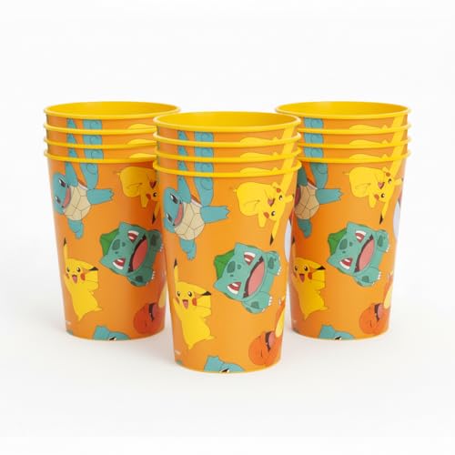 Unique Pokmon 12 Pack 16 oz Plastic Reusable Favor Cups Birthday Party Supplies Goodie Bag Favors Kids Drinkware & Take-Home Gifts