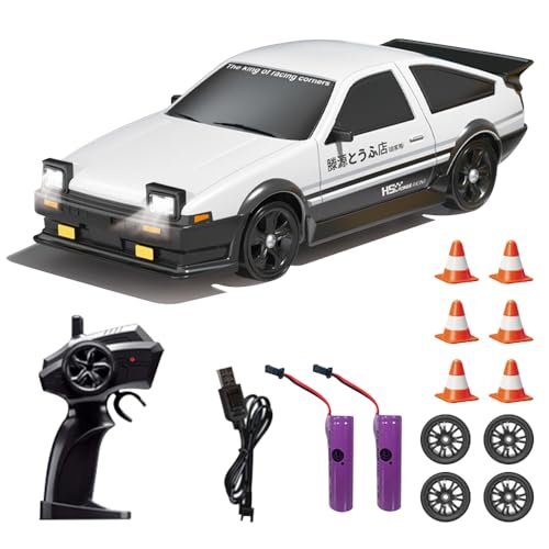 XEERUN RC Drift Car, 1:24 Mini Macchina Telecomandata Drift, 4WD Auto Telecomandata con Luce LED, 18km/h Giocattolo Auto Telecomandato, Regalo per Adulti Bambini