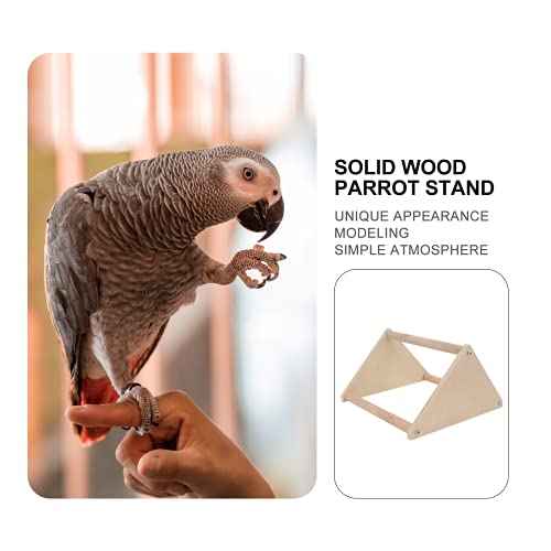 iplusmile Vogel Accessoire 1 st Papegaai Staand Rack Vogel Kuiken Staand Plank Driehoekige Vogel Staand Rack - Afbeelding 6