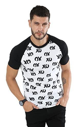 Image of fanideaz Mens Cotton Half Sleeve Striped Round Neck T Shirt