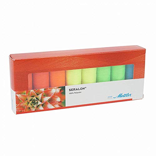 Mettler Hilo de Coser, Multicolor, SERALON Neon-Kit
