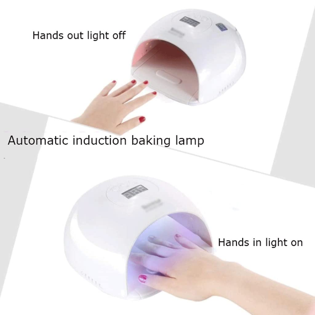Lampa do paznokci LED UV. Lampa do paznokci 72W Duży suszarka do paznokci ABS Anti-spadek lampki do paznokci inteligentny czujnik fototerapia maszyna do kleju do paznokci Szybkoschnacy