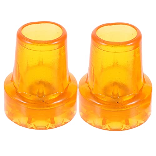 Didiseaon Enhance Trekking Efficiency 2pcs Hiking Pole Protectors Anti-Skid Cane Tips Thickened Pole Tip Covers