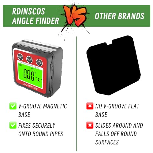 Rdinscos Digital Angle Finder Magnetic Pt180 Table Saw Angle Finder Tool Digital Inclinometer 4 Of 90 Degree Finder Angle Cube Ip54 Digital Protractor Bevel Gauge For Woodworking Micro Jig thumb #4
