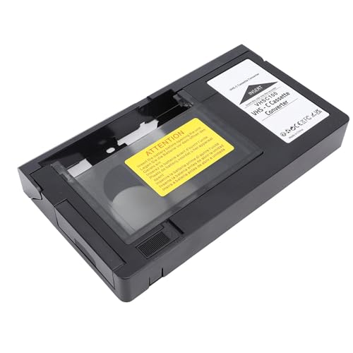 ciciglow Adaptador de Cassette de Cinta VHS-C, Convertidor de Cassette Fácil de Usar, Adaptador de Cassette de Video con Función de Reproducción y Grabación para Cintas VHS
