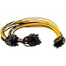 Produktbild MAXGOODS 5 Stk PCI Express Power Splitter Kabel 6-polig zu 2 x 6 + 2-polig, 18 AWG