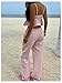 Floerns Women's Summer 2 Piece Outfit Cute Plaid Gingham Ruffle Hem Crop Cami Tops with Long Pants Set Pink Multi X-Small