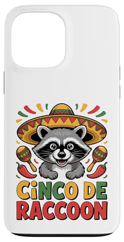 Cinco de Raccoon �ʔ������L�V�J���t�B�G�X�^���� �X�}�z�P�[�X iPhone 13 Pro Max �p
