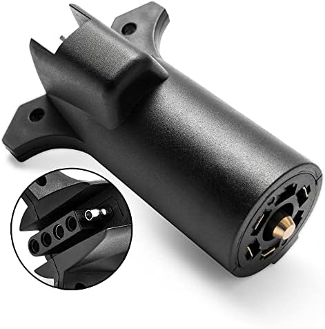 MICTUNING Heavy Duty 7 pin to 5 pin Trailer Adapter Plug Weatherproof