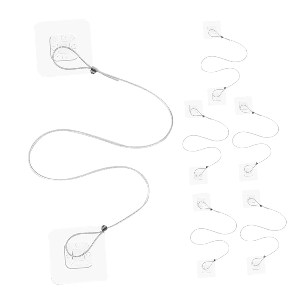 SUPVOX 1 Set Tip Furniture Safety Straps Childproofing Adhesive Anchors Kit for Dresser Bookshelf Cabinet Flexible Installation for Pets