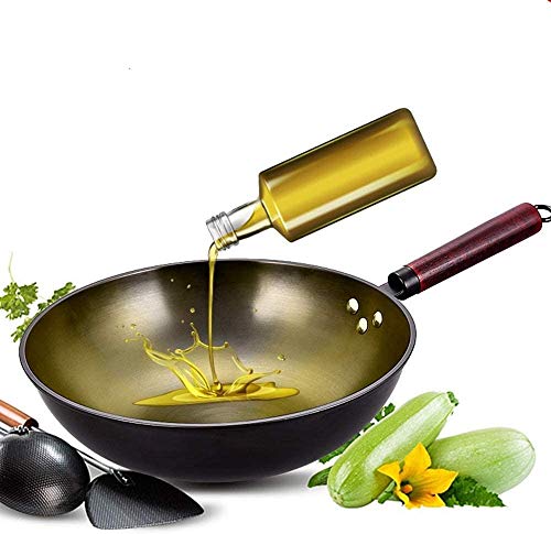 Wok de acero al carbono de 12.5 pulgadas miniatura 3
